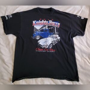 Knights Ferry Ca Classic Car Show Men's Tee 2017 Large Shelby Cobra